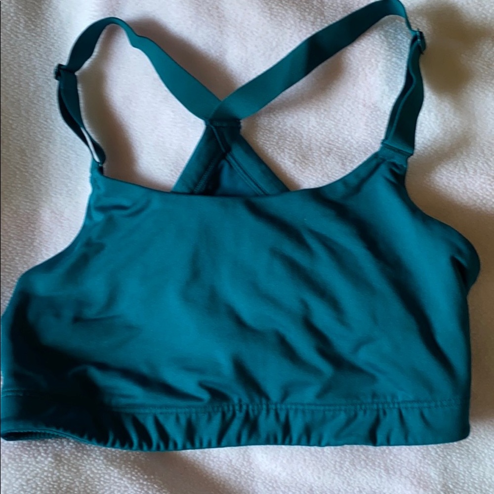 Teal sports bra new with NO tags